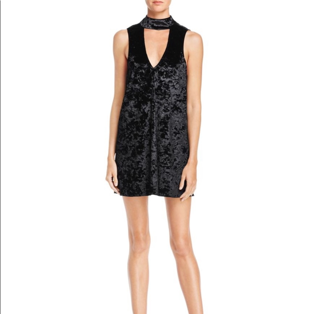 Show Me Your Mumu Velvet Choker Dress